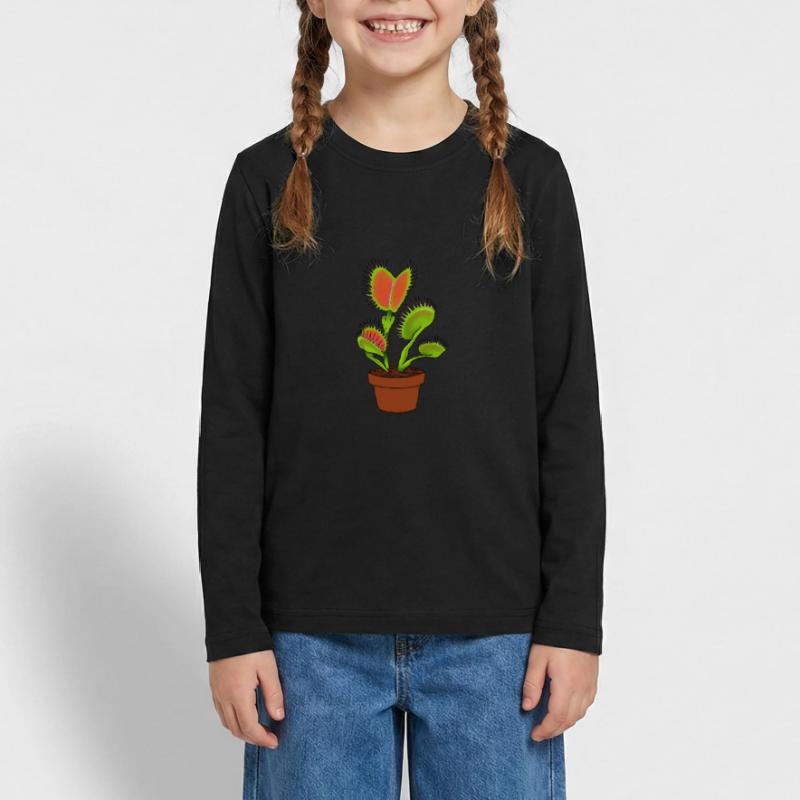 Carnivorous plantVenus flytrap Teenager Premium Organic Long Sleeve Shirt