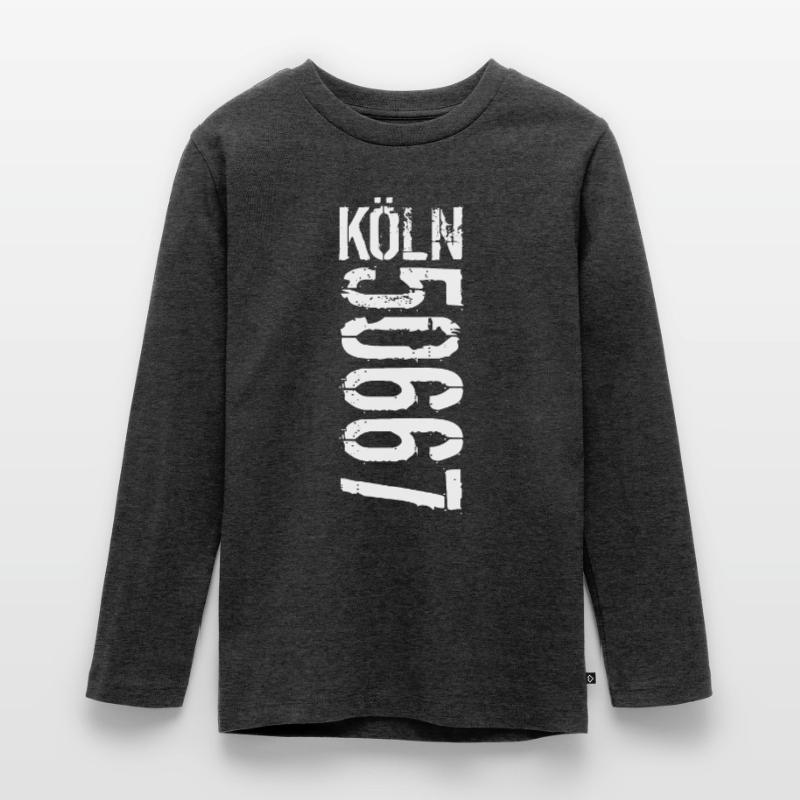 Cologne Postcode 50667 | White Teenager Premium Organic Long Sleeve Shirt