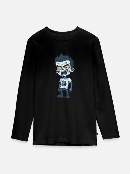 Zombie Apokalypse - Untoter - Teenager Premium Bio Langarmshirt - Schwarz