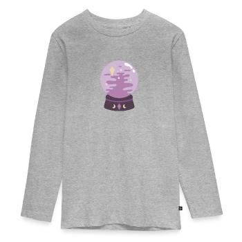 Boule de cristal - T-shirt manches longues Premium Ado - gris chiné - Devant