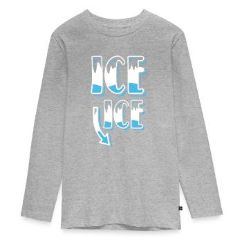Pregnancy Announcement - Teenager Premium Organic Long Sleeve Shirt - heather grey - Front