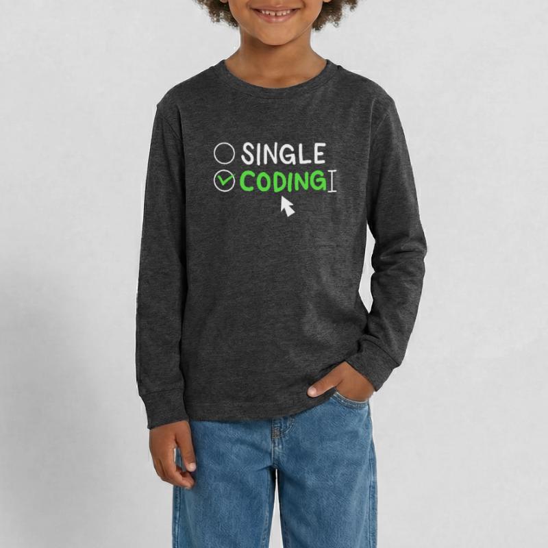 Programmierung Single Coding Software Engineer Teenager Premium Bio Langarmshirt