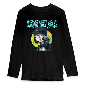 Je suis une mauvaise fille - T-shirt manches longues Premium Ado - noir - Devant - AI Model Kid Female (0cm)