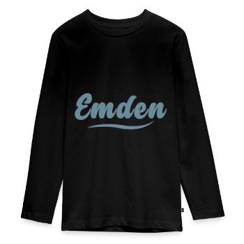 Emden - My City - - Home - Teenager Premium Organic Long Sleeve Shirt - black - Front - AI Model Kid Female (0cm)