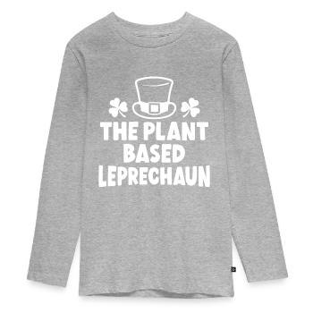 Le lutin à base de plantes - T-shirt manches longues Premium Ado - gris chiné - Devant