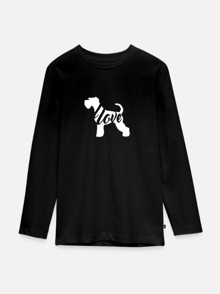 käppänälove - Teenager Premium Bio Langarmshirt - Schwarz