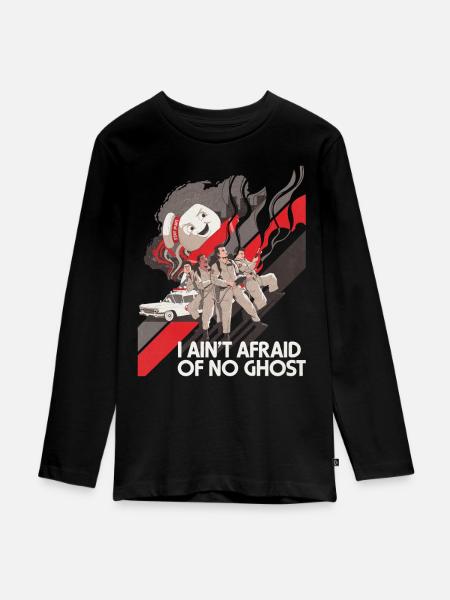 Ghostbusters Kampf Mit Marshmallow-Mann - Teenager Premium Bio Langarmshirt - Schwarz