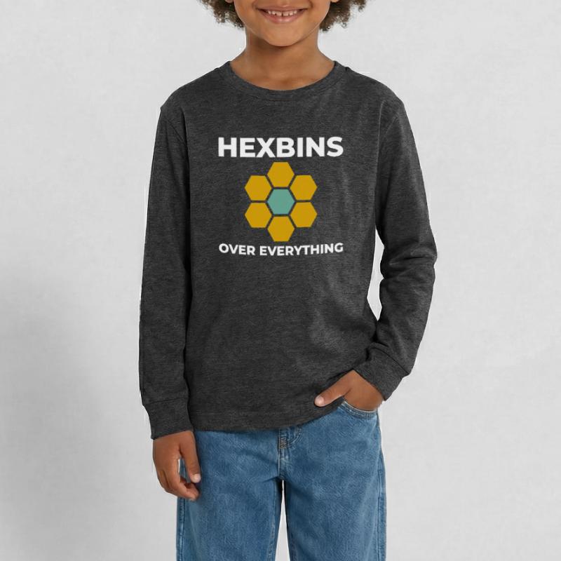 Hexbins Data Visualization GIS Mapping Spatial Teenager Premium Organic Long Sleeve Shirt