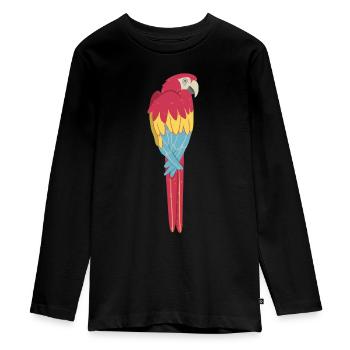 Ara - Teenager Premium Bio Langarmshirt - Schwarz - Vorne - AI Model Kid Female (0cm)