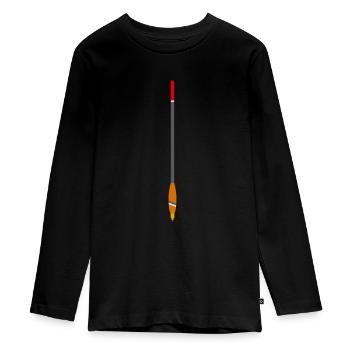 Waggler Pose - Teenager Premium Bio Langarmshirt - Schwarz - Vorne - AI Model Kid Female (0cm)