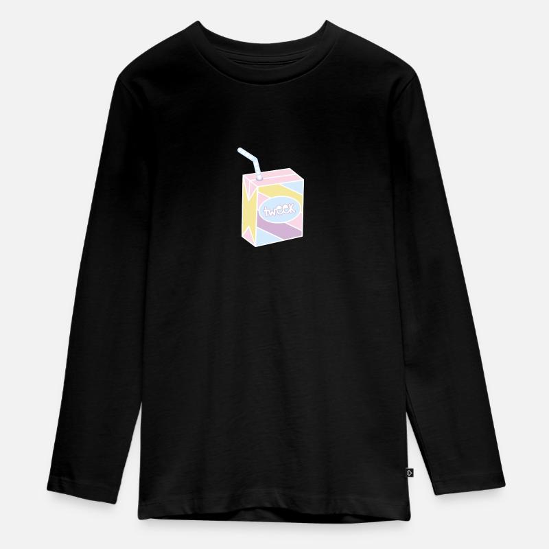 scatola succo di tweek - Maglia a maniche lunghe ecologica premium per ragazzi - nero