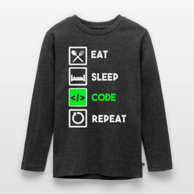 Programmeur Code Informatique Codeur Programmation T-shirt manches longues Premium Ado