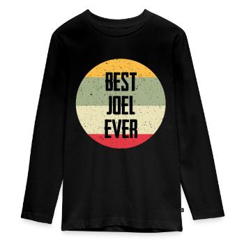 Le meilleur Joel de tous les temps - T-shirt manches longues Premium Ado - noir - Devant - AI Model Kid Female (0cm)