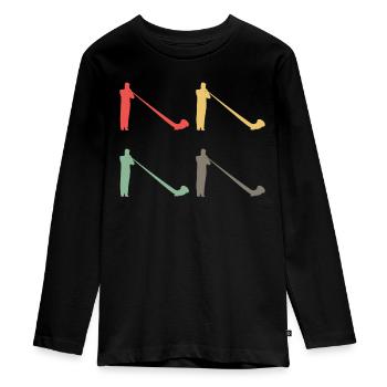 Cadeau coloré de cor des Alpes - variété sonore - T-shirt manches longues Premium Ado - noir - Devant - AI Model Kid Female (0cm)