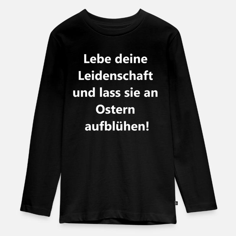 Cadeau de Pâques - T-shirt manches longues Premium Ado - noir
