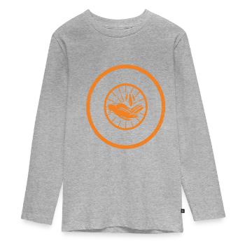 Save Water Water Saving Quotes - Teenager Premium Organic Long Sleeve Shirt - heather grey - Front