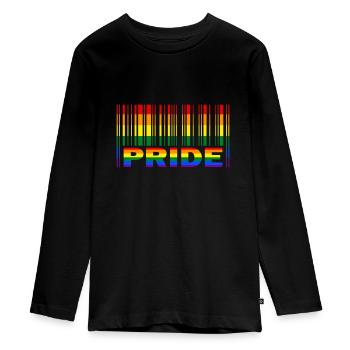 Lgbt - Teenager Premium Bio Langarmshirt - Schwarz - Vorne - AI Model Kid Female (0cm)