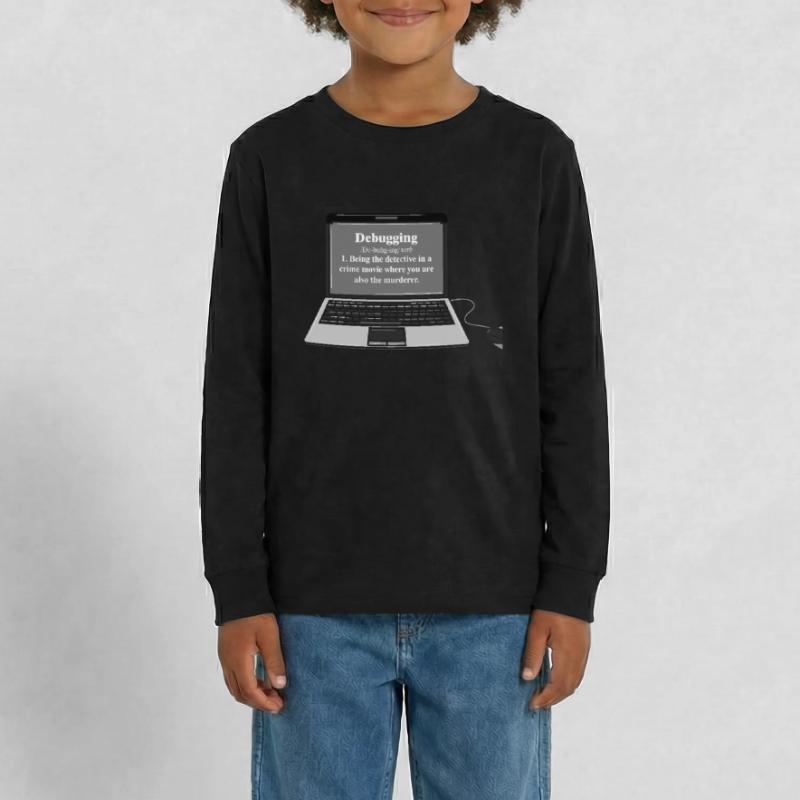 Lustiges Computer Debugging Programmierer Design Teenager Premium Bio Langarmshirt