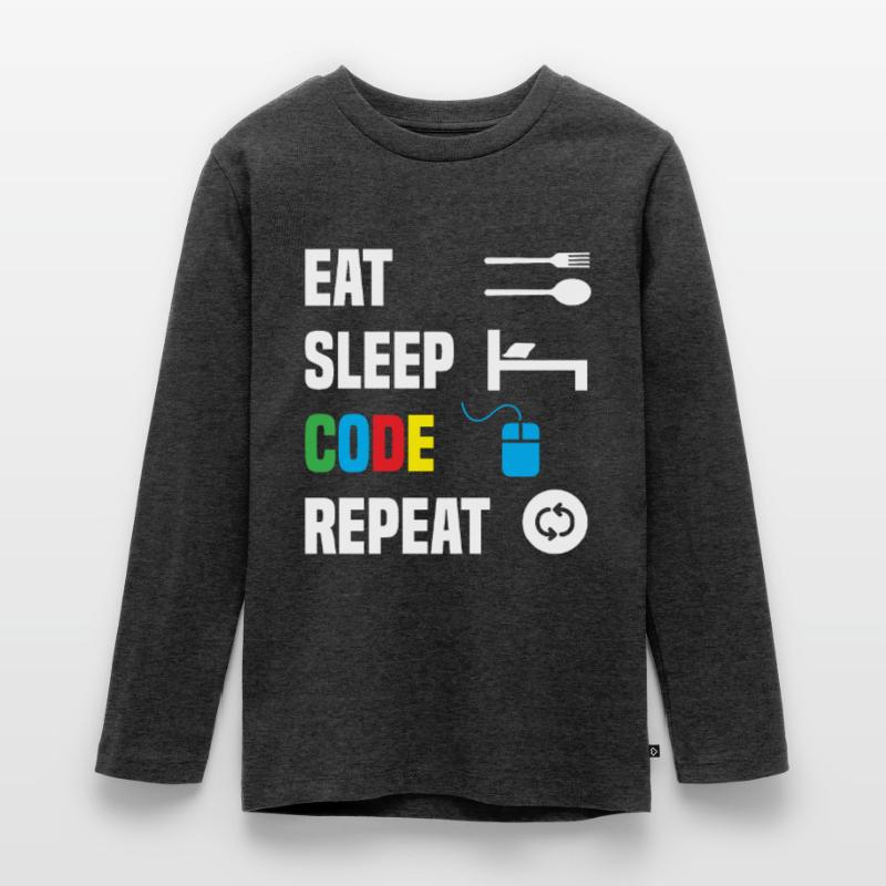 Code Encodage Codeur Codage Informaticien T-shirt manches longues Premium Ado