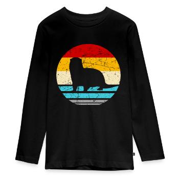 Vipère cadeau de mer de bêtes de loutre de mer - T-shirt manches longues Premium Ado - noir - Devant - AI Model Kid Female (0cm)