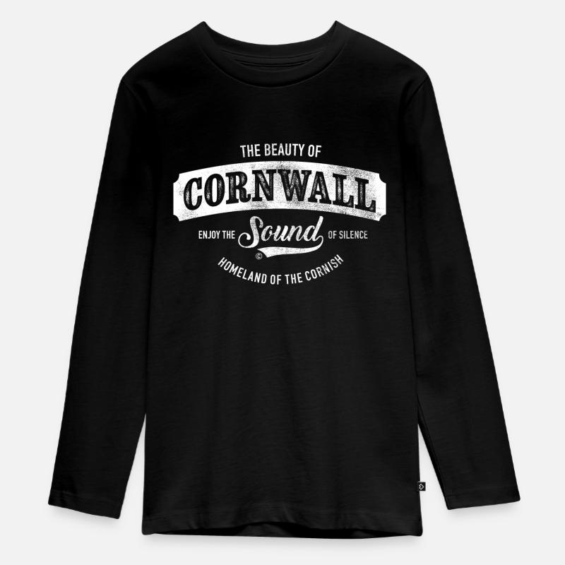 LA BEAUTÉ DE CORNOUAILLES, CORNOUAÏ - T-shirt manches longues Premium Ado - noir