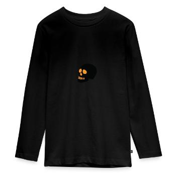 Crâne Halloween 2 - T-shirt manches longues Premium Ado - noir - Devant - AI Model Kid Female (0cm)