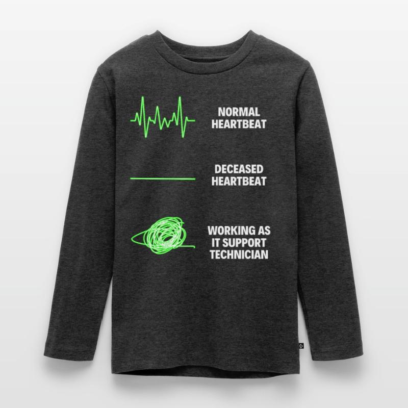 IT Support Technician Worker IT Computer Teenager Premium Organic Long Sleeve Shirt