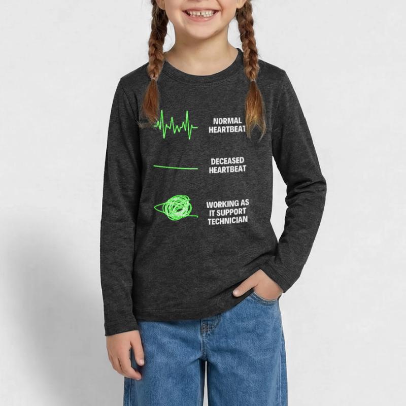 IT Support Technician Worker IT Computer Teenager Premium Organic Long Sleeve Shirt
