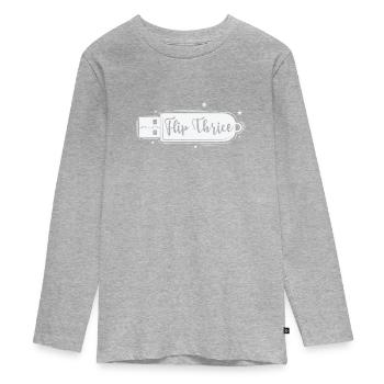 Flip Thrice USB Stick Module de Stockage Rétro - T-shirt manches longues Premium Ado - gris chiné - Devant