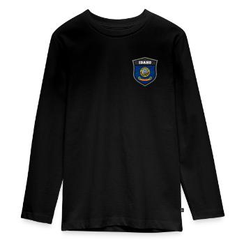 Idaho - T-shirt manches longues Premium Ado - noir - Devant - AI Model Kid Female (0cm)