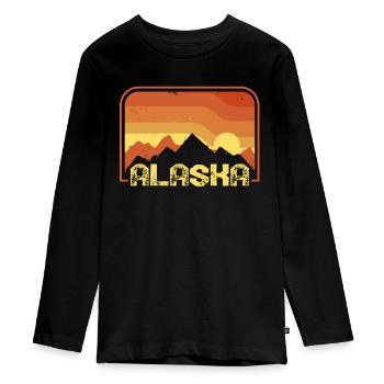 Alaska - T-shirt manches longues Premium Ado - noir - Devant - AI Model Kid Female (0cm)