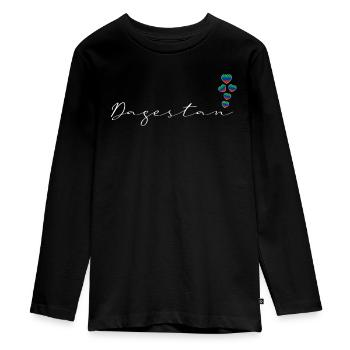 Daghestan - T-shirt manches longues Premium Ado - noir - Devant - AI Model Kid Female (0cm)
