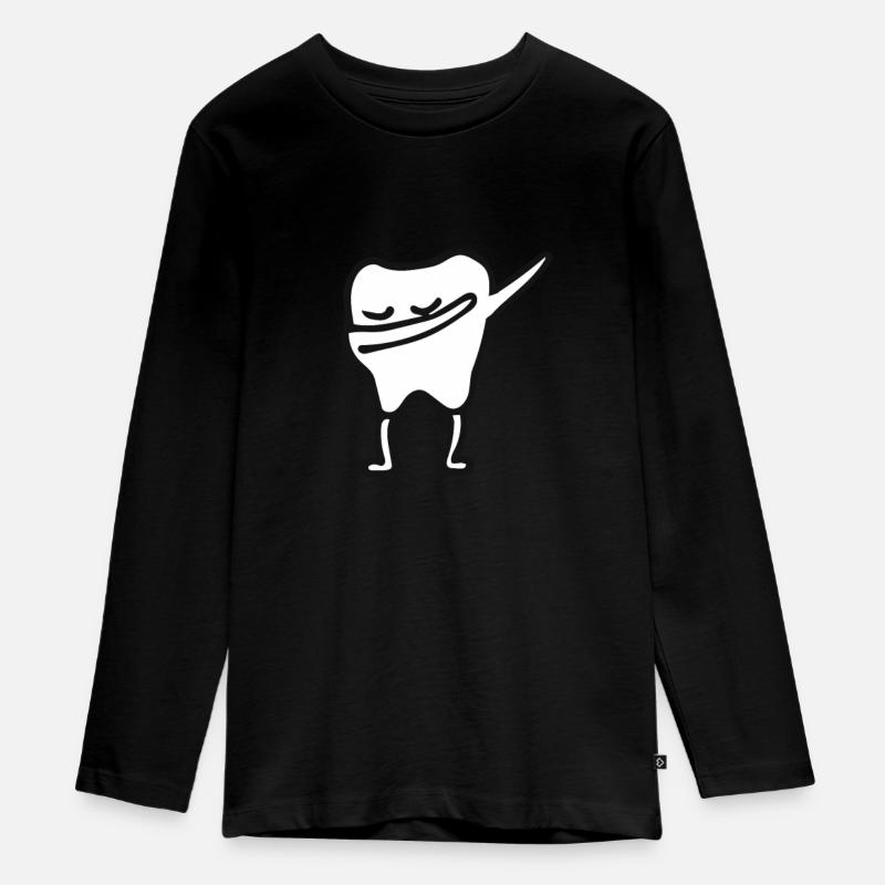 Tooth - T-shirt manches longues Premium Ado - noir