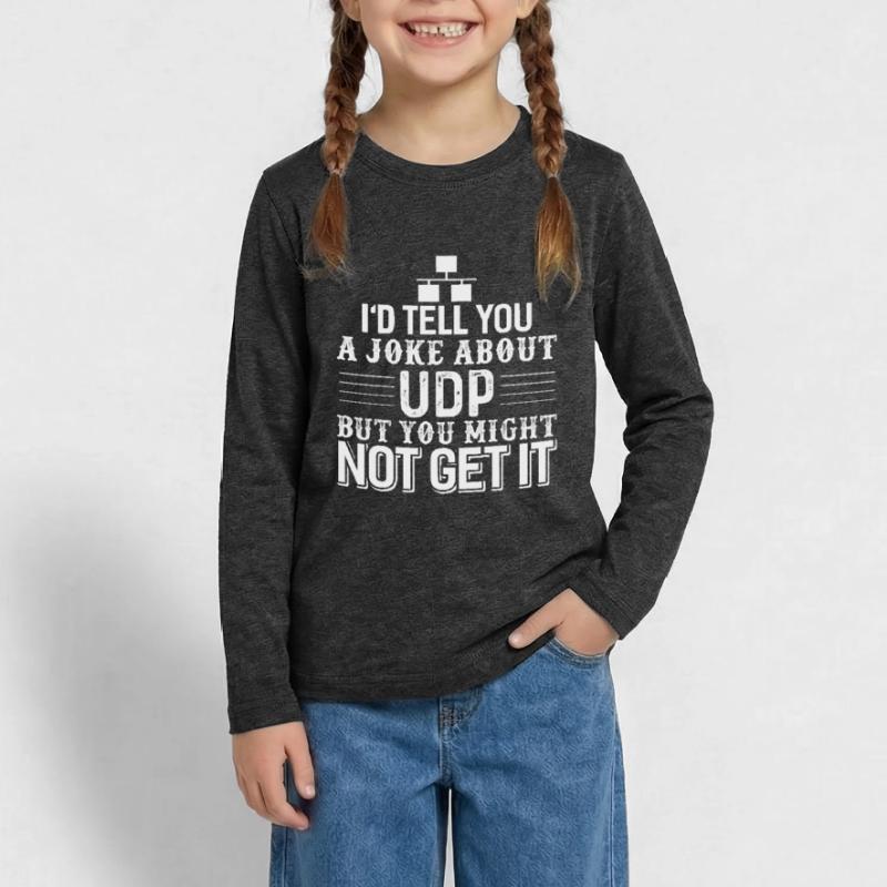 Informatik UDP Witz Computer Programmierer Teenager Premium Bio Langarmshirt