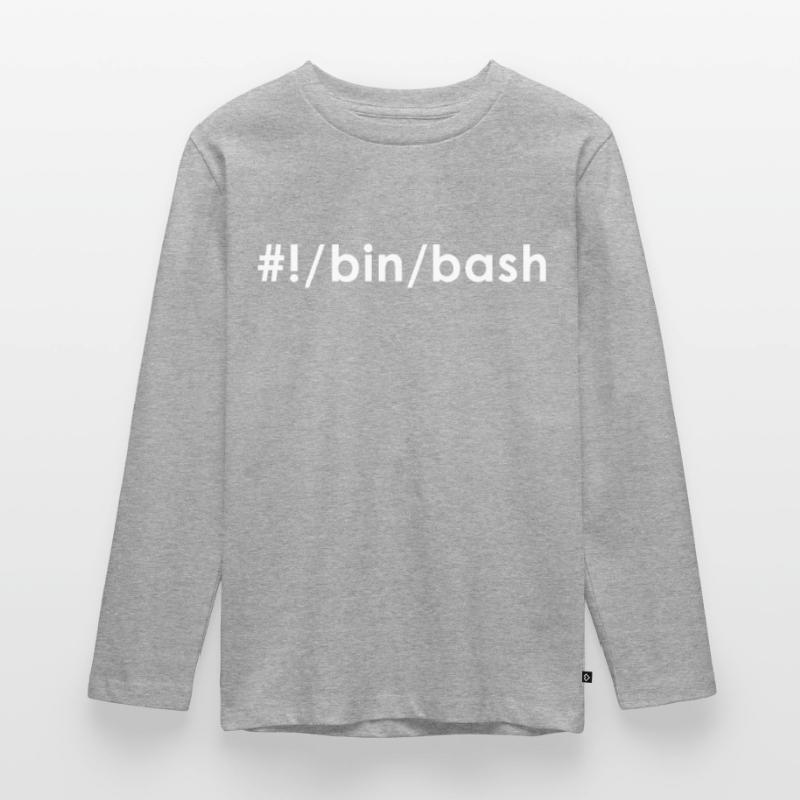 Programmer Admin Devops Linux Bash Teenager Premium Organic Long Sleeve Shirt