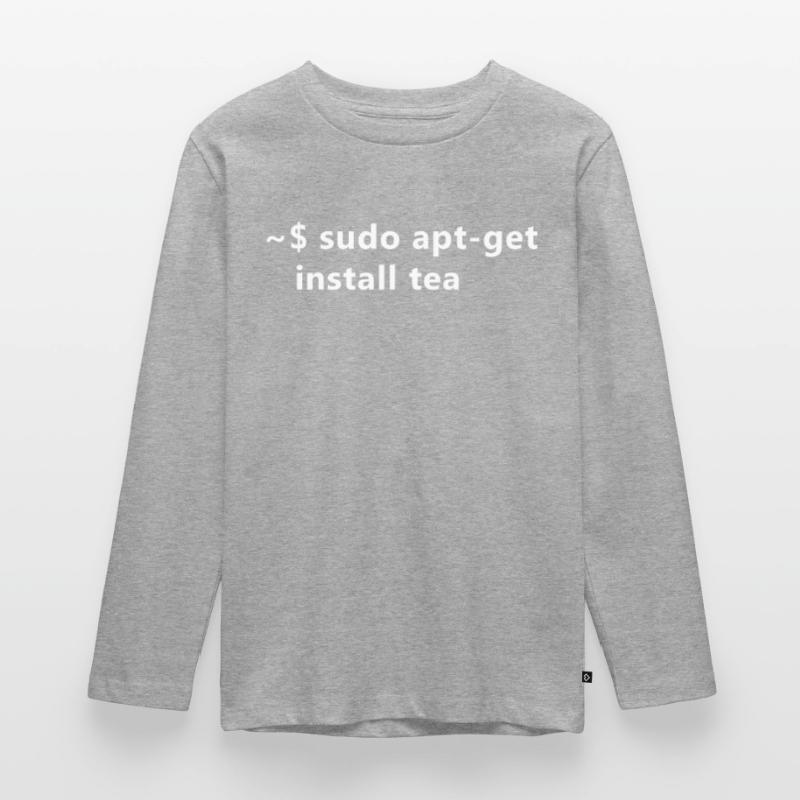 Sysadmin Linux sudo apt-get installer tea T-shirt manches longues Premium Ado