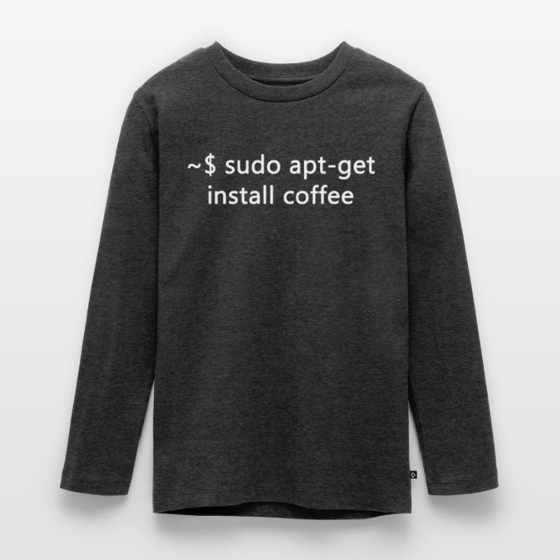 Sysadmin Linux Sudo Apt-Get Install Coffee Teenager Premium Organic Long Sleeve Shirt