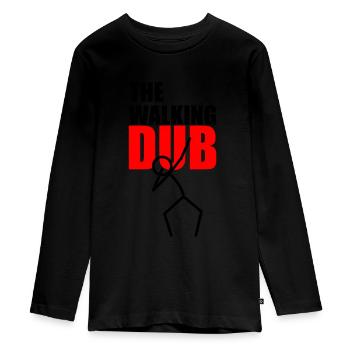 The Walking DUB - Teenager Premium Bio Langarmshirt - Schwarz - Vorne - AI Model Kid Female (0cm)
