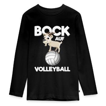 Sentez-vous comme du volleyball - Joueur de volleyball drôle - T-shirt manches longues Premium Ado - noir - Devant - AI Model Kid Female (0cm)