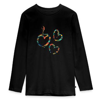 Gymnastique Gymnastique Gymnastique Gymnastique Gymnastique Kunssturnen Turnerin - T-shirt manches longues Premium Ado - noir - Devant - AI Model Kid Female (0cm)