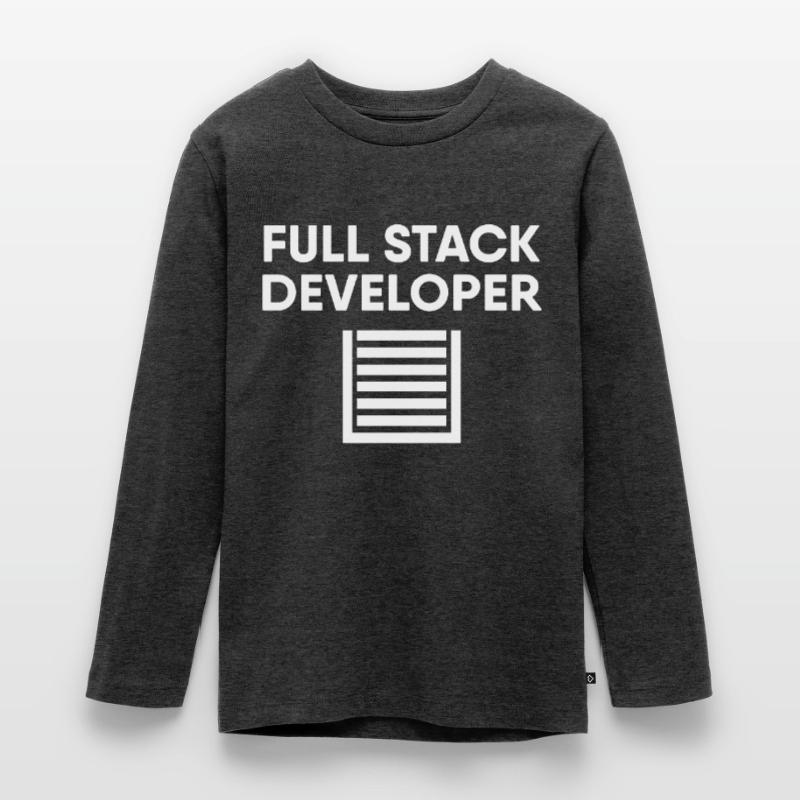 Full Stack Developer Teenager Premium Bio Langarmshirt