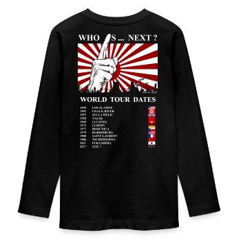 Nuclear Power No Thanks Chernobyl fukushima - Teenager Premium Organic Long Sleeve Shirt - black - Back - AI Model Kid Female (0cm)