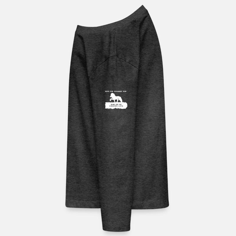 Spruch 10 mit Pferd 1 weiß Teenager Premium Bio Langarmshirt