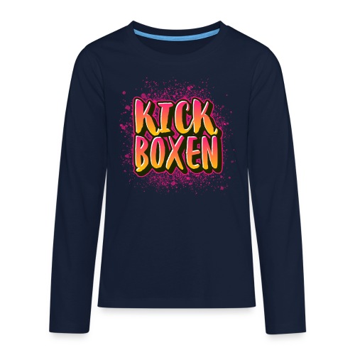 Graffiti Kickboxen - Teenager Premium Langarmshirt