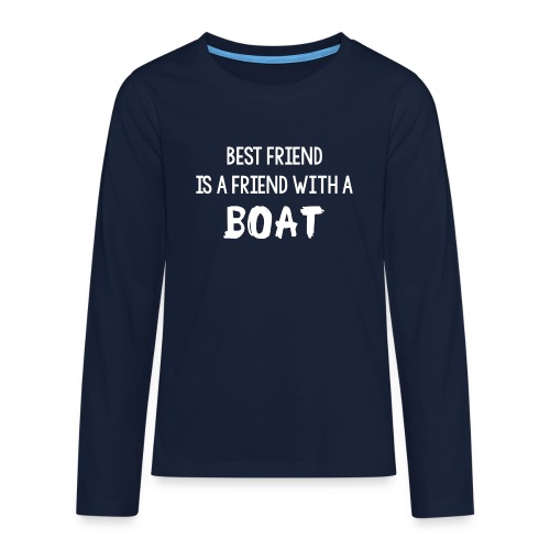bestfriendboat png - Teenagers' Premium Longsleeve Shirt