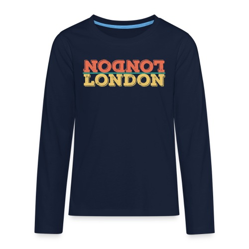 Vintage London Souvenir - Retro Upside Down London - Teenager Premium Langarmshirt
