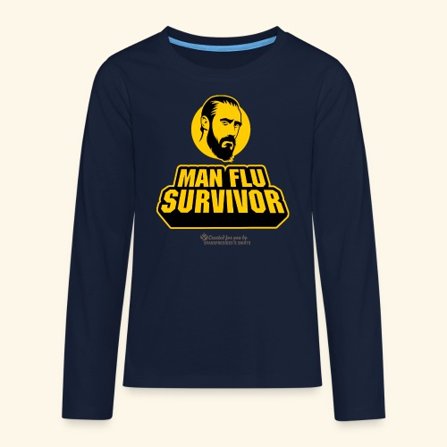 Man Flu Survivor Internet Meme - Teenager Premium Langarmshirt