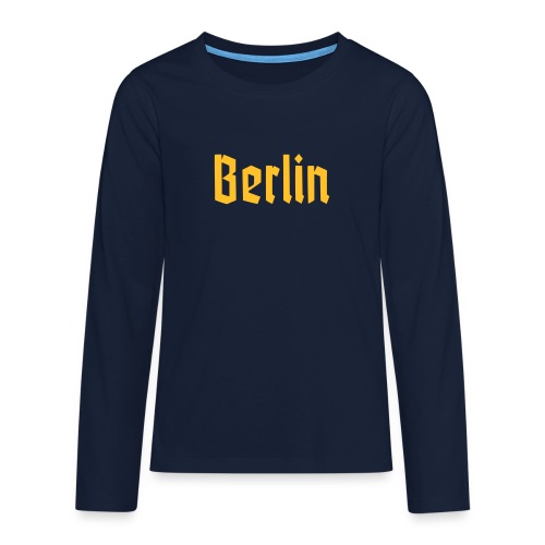 BERLIN Fraktur - T-shirt manches longues Premium Ado