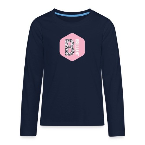 B brilliant pink - Teenager Premium shirt met lange mouwen
