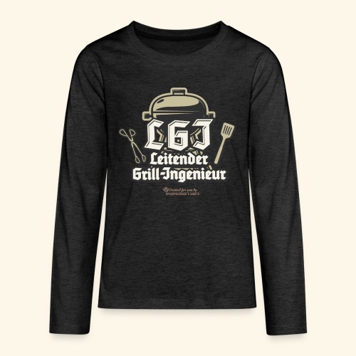 Grill T-Shirt Spruch LGI Leitender Ingenieur - Teenager Premium Langarmshirt